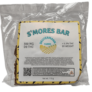 Deutermann Farms 300mg Delta 9 THC S'Mores Bar