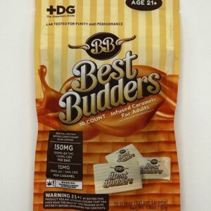 Bag of Best Budders Infused Caramels for Adults