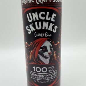 Can of Uncle Skunks Cannabis-infused non alcoholic beverage